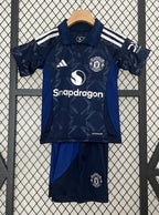T-shirt e Pantaloncini Bambino Manchester United Away 24/25