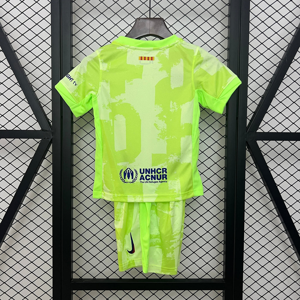 T-shirt e Pantaloncini Bambino FC Barcelona Third 24/25