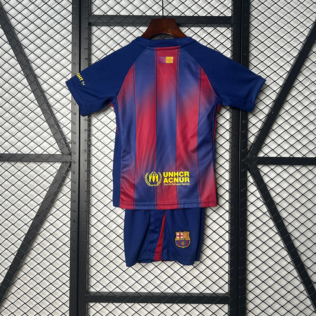 T-shirt e Pantaloncini Bambino FC Barcelona Home 25/26