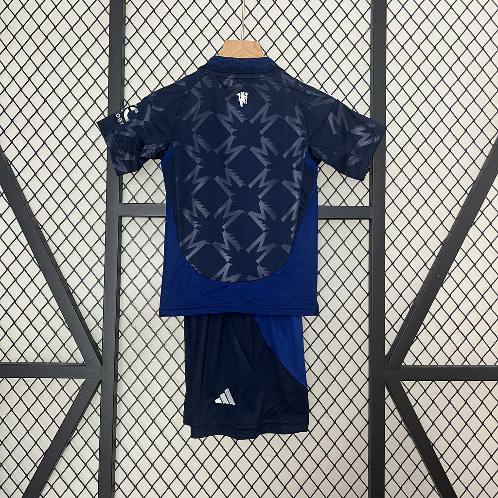 T-shirt e Pantaloncini Bambino Manchester United Away 24/25