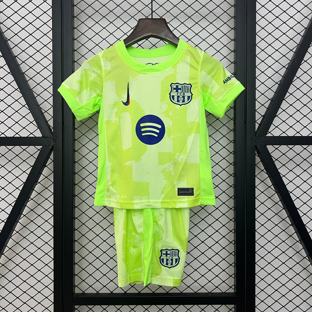 T-shirt e Pantaloncini Bambino FC Barcelona Third 24/25