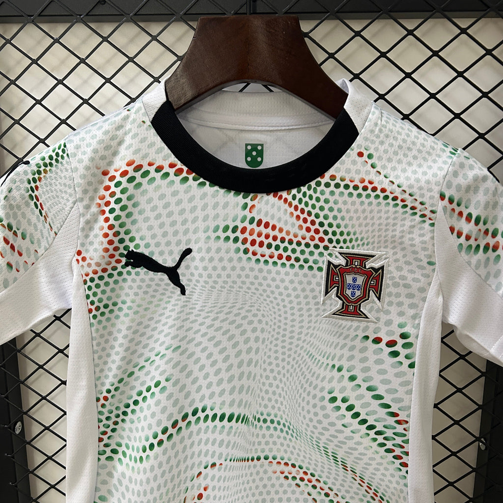 T-shirt e Pantaloncini Bambino Portogallo Away 25/26