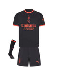 T-shirt e Pantaloncini Bambino AC Milan Third 26/27 - Con Calzettoni