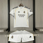 T-shirt e Pantaloncini Bambino Real Madrid Home 25/26