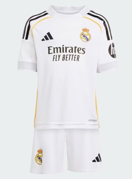 T-shirt e Pantaloncini Bambino Real Madrid Home 25/26