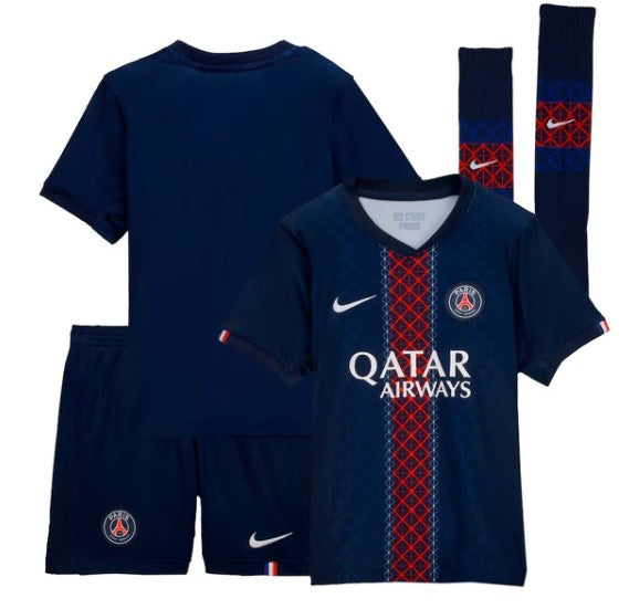 T-shirt e Pantaloncini Bambino PSG Home 25/26 - Con Calzettoni