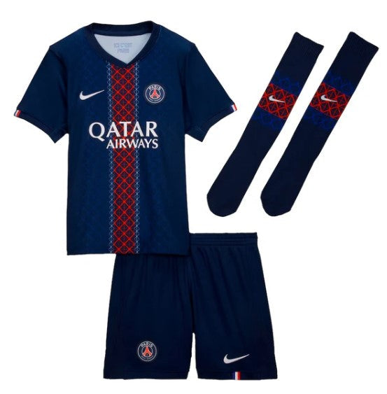 T-shirt e Pantaloncini Bambino PSG Home 25/26 - Con Calzettoni