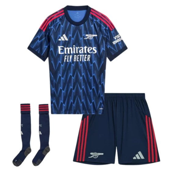 T-shirt e Pantaloncini Bambino Arsenal Away 25/26 - Con Calzettoni