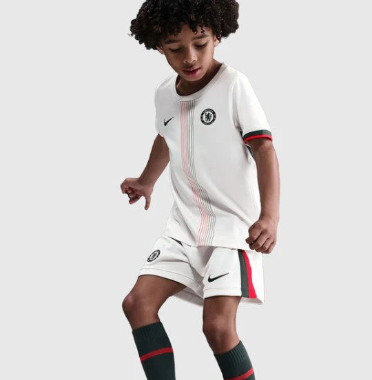T-shirt e Pantaloncini Bambino Chelsea Away 25/26 - Con Calzettoni