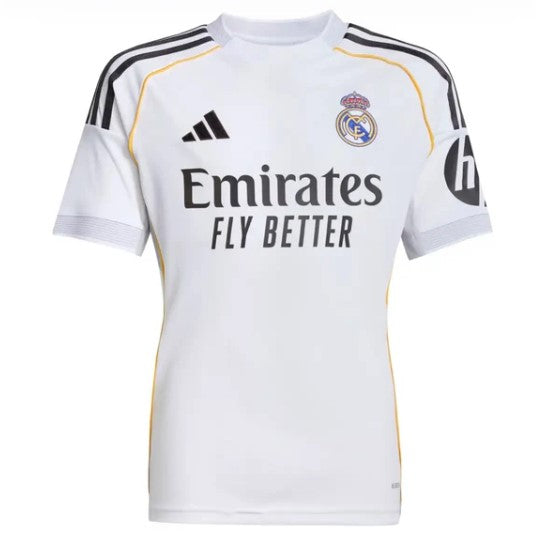 T-shirt e Pantaloncini Bambino Real Madrid Home 25/26 - Con Calzettoni