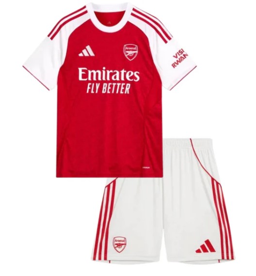 T-shirt e Pantaloncini Bambino Arsenal Home 25/26