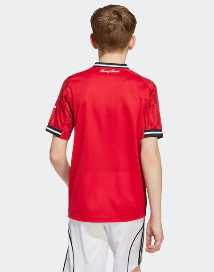 T-shirt e Pantaloncini Bambino Manchester United Home 25/26 - Con Calzettoni