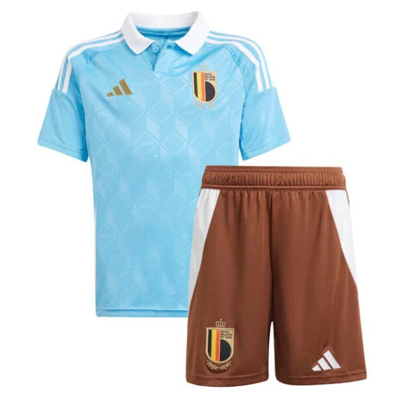 T-shirt e Pantaloncini Bambino Belgio Away 25/26