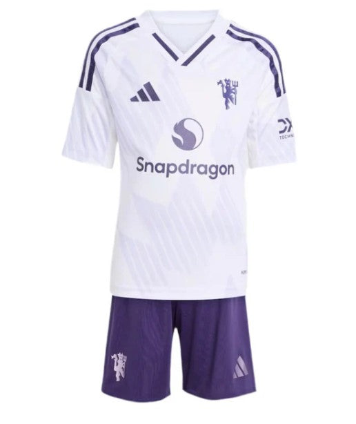 T-shirt e Pantaloncini Bambino Manchester United Away 25/26