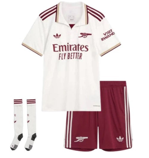 T-shirt e Pantaloncini Bambino Arsenal Third 25/26 - Con Calzettoni