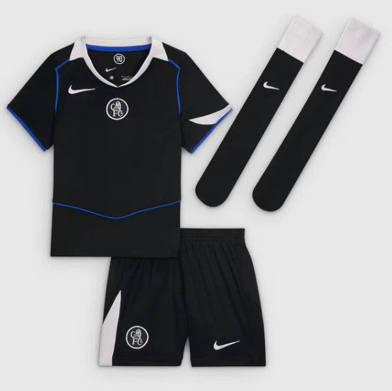 T-shirt e Pantaloncini Bambino Chelsea Third 25/26- Con Calzettoni