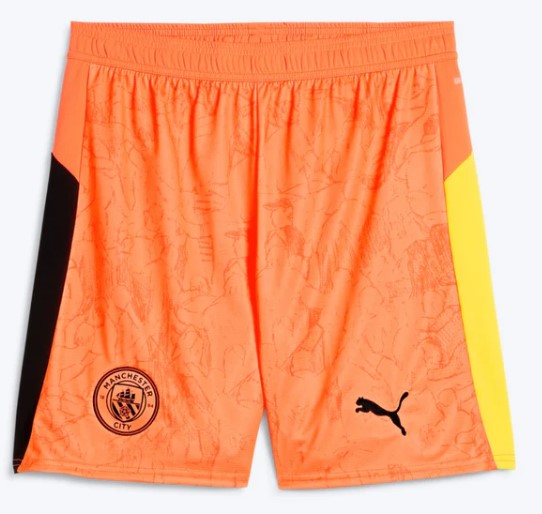 T-shirt e Pantaloncini Bambino Manchester City Portiere 25/26- Con Calzettoni