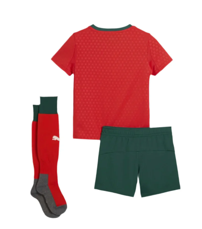 T-shirt e Pantaloncini Bambino Portogallo Home 25/26 - Con Calzettoni