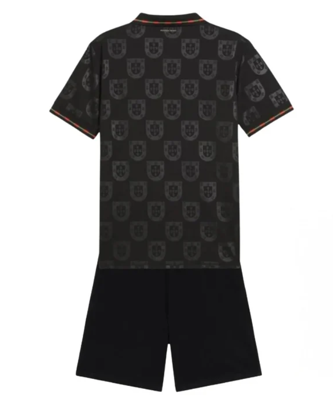 T-shirt e Pantaloncini Bambino Portogallo  "Pantera Negra" 25/26