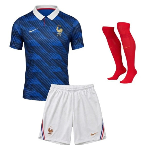 T-shirt e Pantaloncini Bambino Francia Home 26/27 - Con Calzettoni