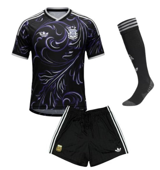 T-shirt e Pantaloncini Bambino Argentina Away 26/27 - Con Calzettoni