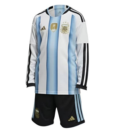T-shirt manica lunga e Pantaloncini Bambino Argentina Home 26/27