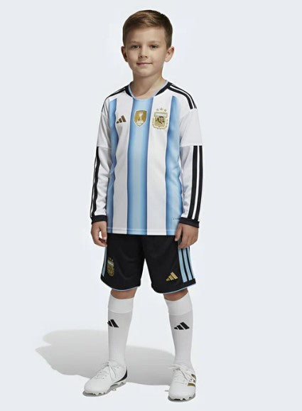 T-shirt manica lunga e Pantaloncini Bambino Argentina Home 26/27