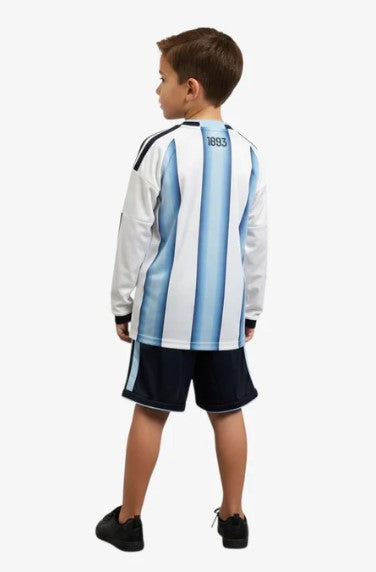 T-shirt manica lunga e Pantaloncini Bambino Argentina Home 26/27