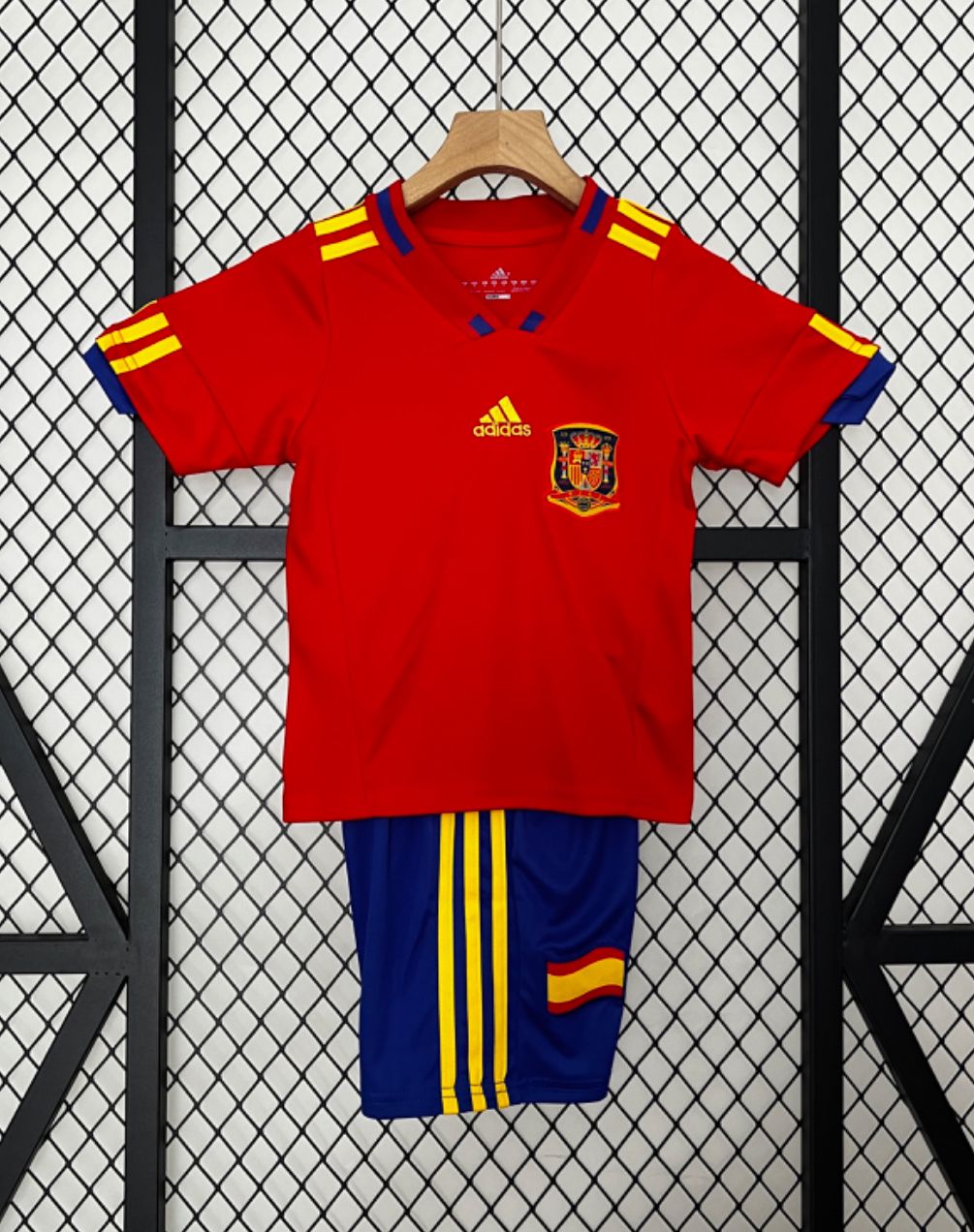 T-shirt e Pantaloncini Bambino Spagna Home - Retro 2010