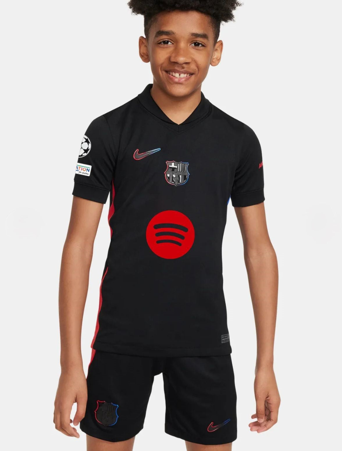 T-shirt e Pantaloncini Bambino FC Barcelona Away 24/25