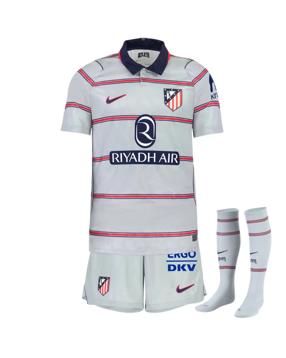 T-shirt e Pantaloncini Bambino Atletico de Madrid Third 26/27- Con Calzettoni