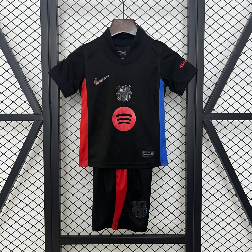 T-shirt e Pantaloncini Bambino FC Barcelona Away 24/25