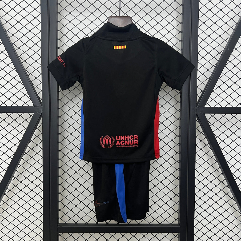 T-shirt e Pantaloncini Bambino FC Barcelona Away 24/25