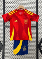 T-shirt e Pantaloncini Bambino Spagna Home 24/25