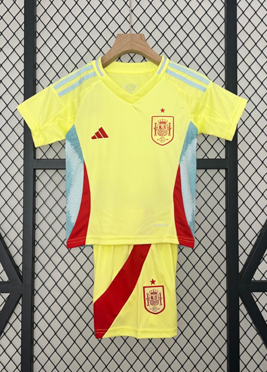 T-shirt e Pantaloncini Bambino Espagna Away 24/25