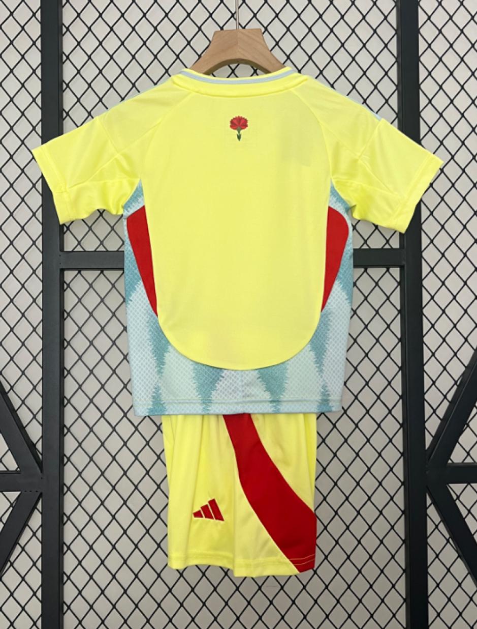 T-shirt e Pantaloncini Bambino Espagna Away 24/25