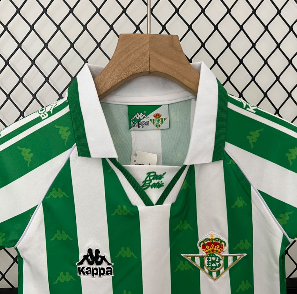 T-shirt e Pantaloncini Bambino Real Betis Home - Retro 1995/97