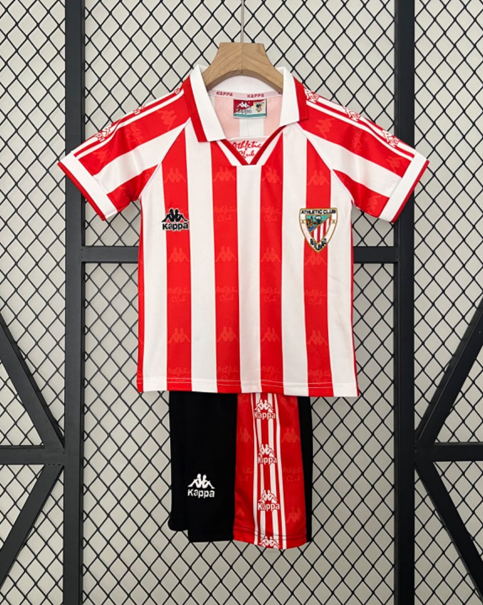T-shirt e Pantaloncini Bambino Athletic Club Bilbao Retro 1995/97