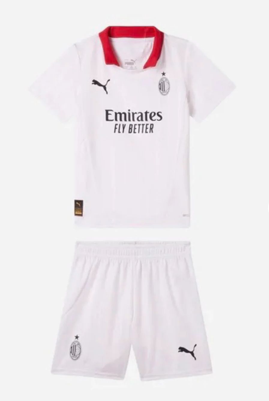 T-shirt e Pantaloncini Bambino AC Milan Away 24/25