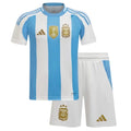 T-shirt e Pantaloncini Bambino Argentina Home 24/25 - Con Patch da Campione del Mondo