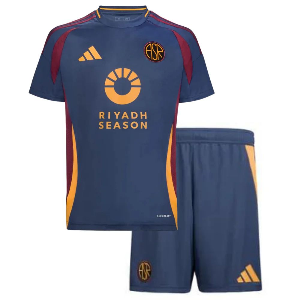 T-shirt e Pantaloncini Bambino AS Roma Third 24/25