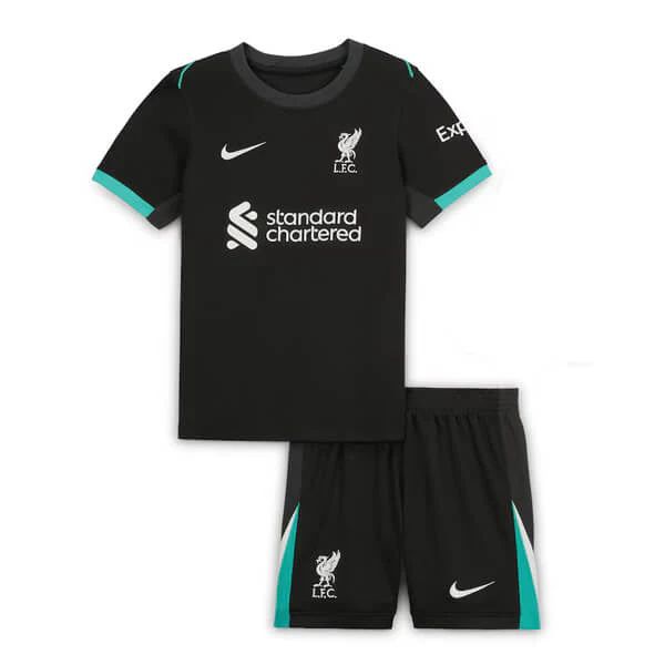 T-shirt e Pantaloncini Bambino Liverpool Away 24/25