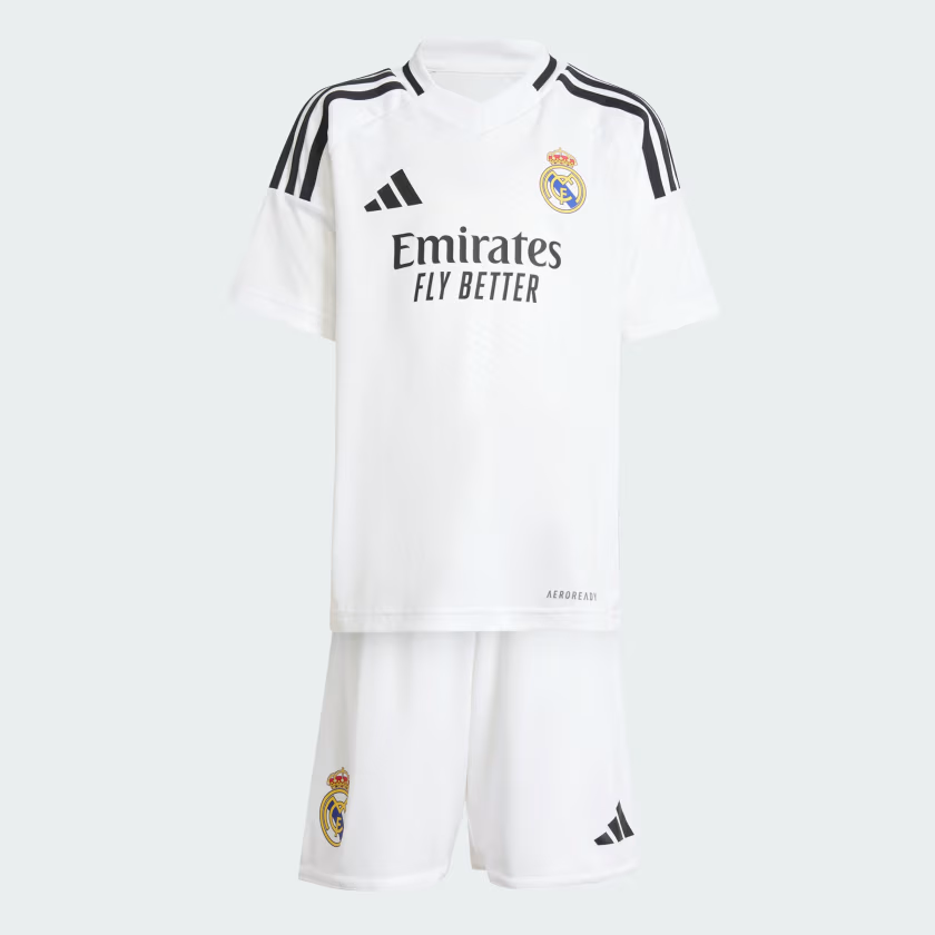 T-shirt e Pantaloncini Bambino Real Madrid Home 24/25