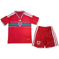 T-shirt e Pantaloncini Bambino Galles Home 26/27