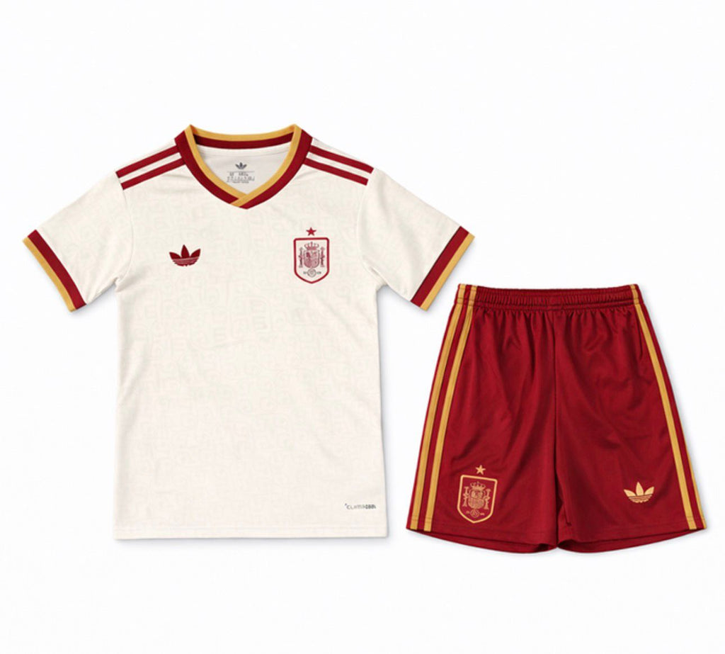 Maglia e Pantaloncini Bambino Spagna Away 26/27
