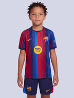 T-shirt e Pantaloncini Bambino FC Barcelona Home 26/27