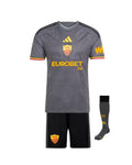 T-shirt e Pantaloncini Bambino AS Roma Third 26/27 - Con Calzettoni