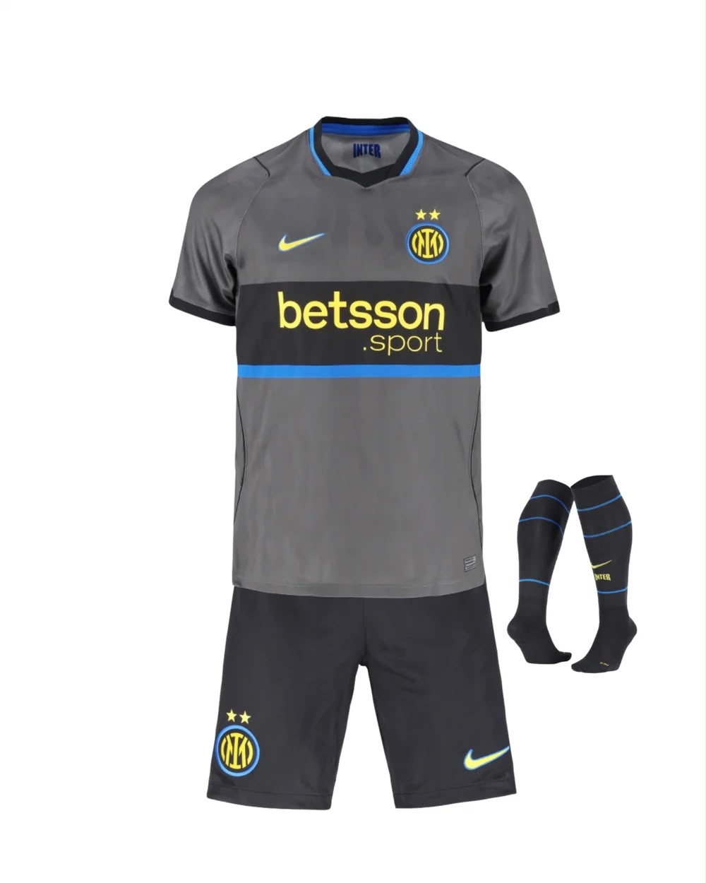 T-shirt e Pantaloncini Bambino Inter Third 26/27 - Con Calzettoni