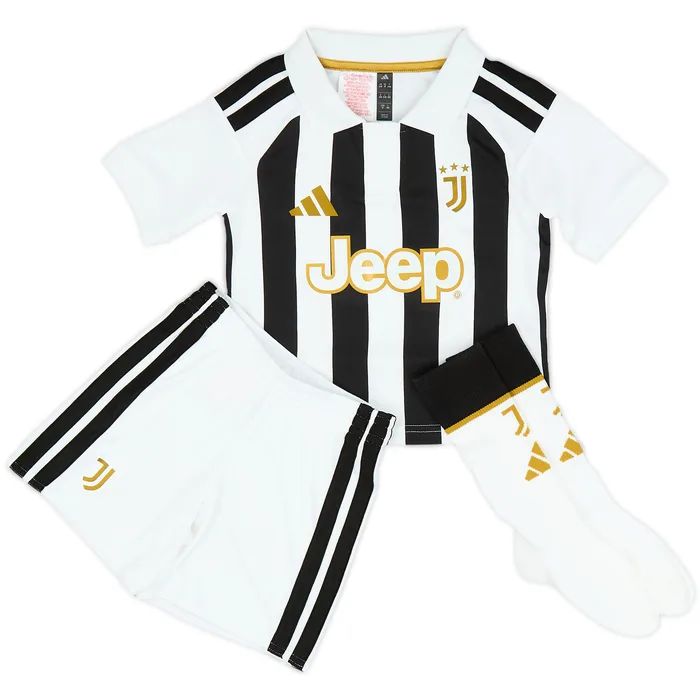 T-shirt e Pantaloncini Bambino Juventus Home 26/27 - Con Calzettoni