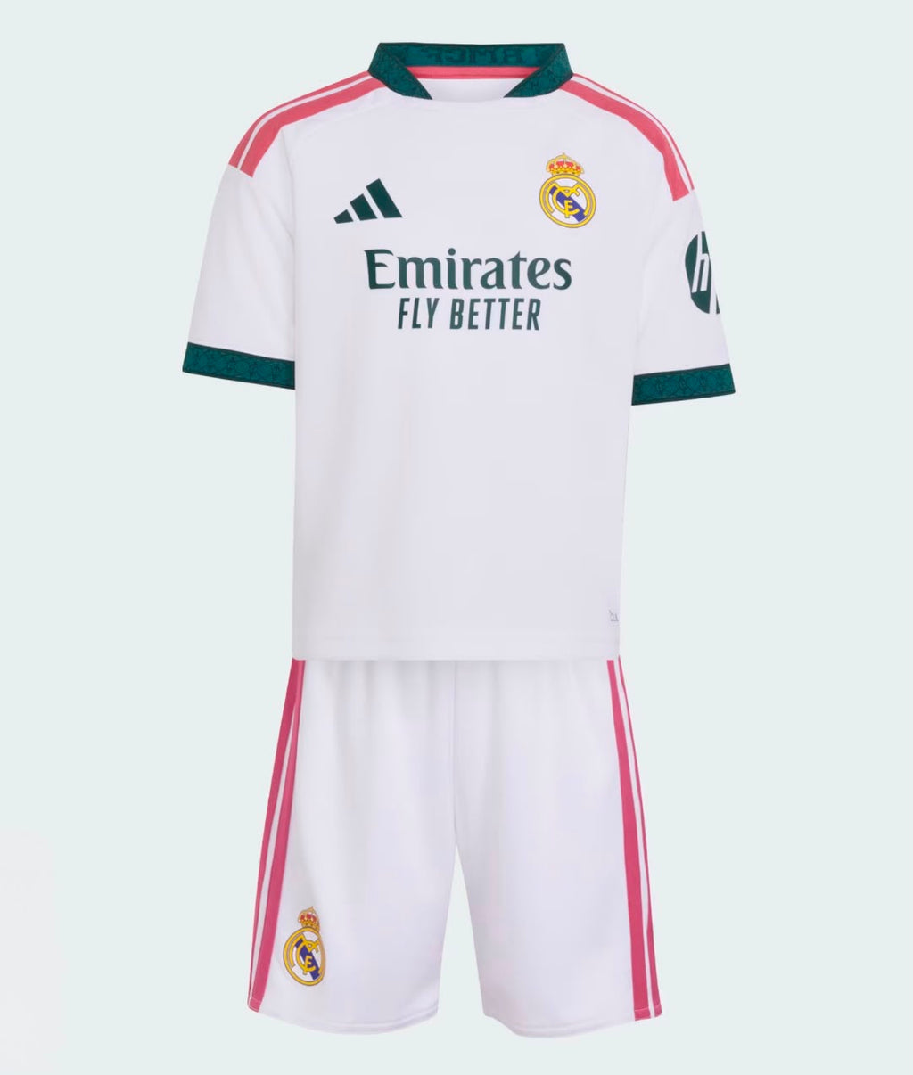 T-shirt e Pantaloncini Bambino Real Madrid Home 26/27